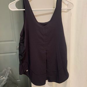 Lululemon Split Running Tank in black